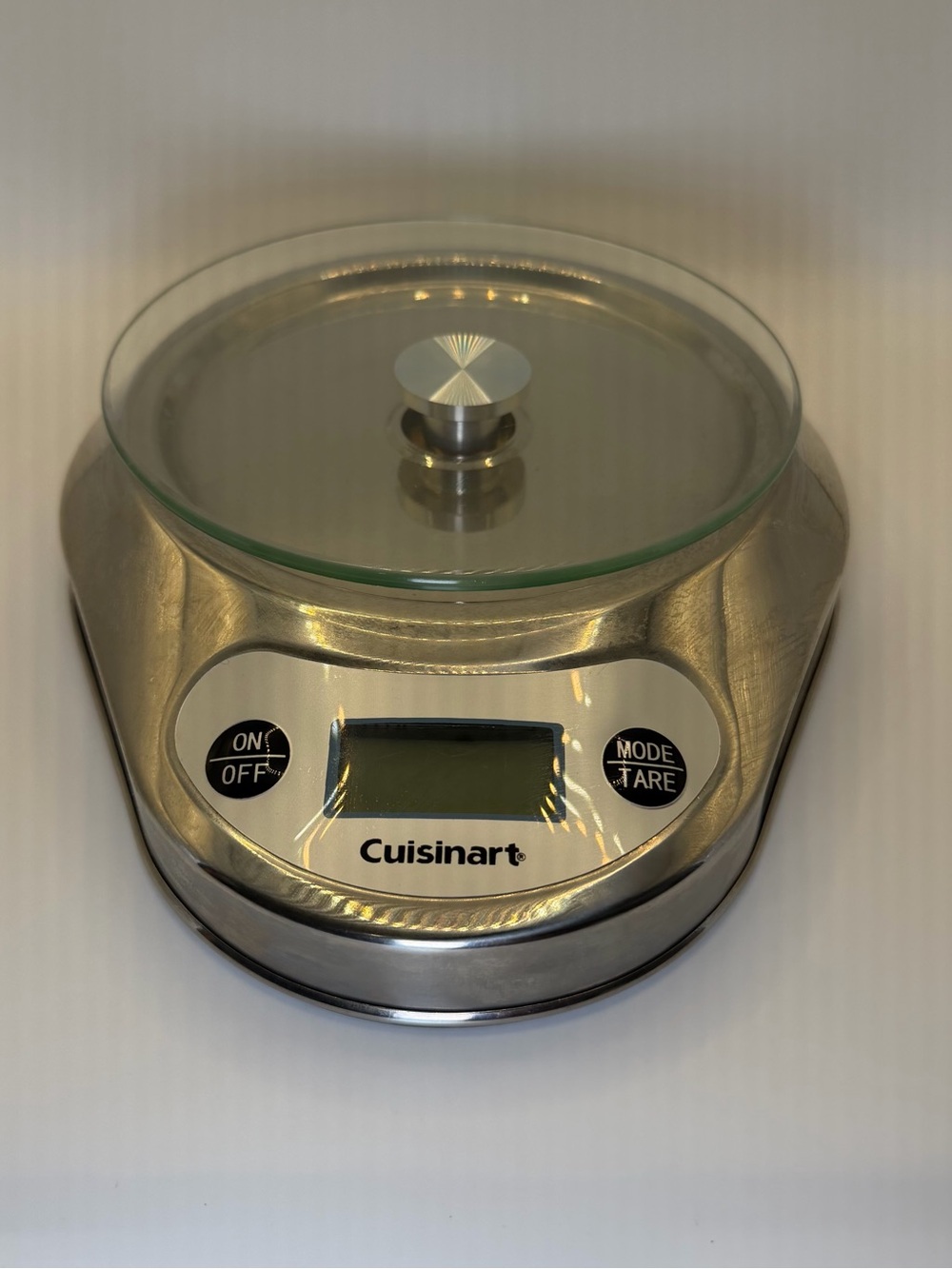 Cuisinart Silver Digital Kitchen Scale with Glass Platform